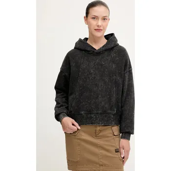 Pánská mikina Bavlněná mikina G-Star Washed a line script D27726.D969 černá 99X, vel. S