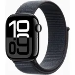 Apple Watch Series 10 GPS 42mm Jet Black Aluminium Case Ink Sport Loop, Velikost řemínku: Univerzální MWWG3QC/A