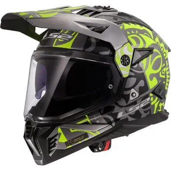 Helma na motorku LS2 LS2 MX702 PIONEER II-06 RANGI adventure helma H-V-žlutá vel.S S