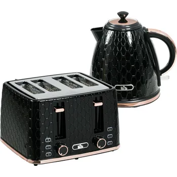 Rychlovarná konvice Snídaňový set, topinkovač a rychlovarná konvice | černý