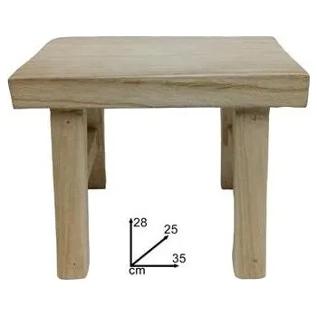 Stolička PROHOME - Stolička dřevěná 35 x 28 x 25cm