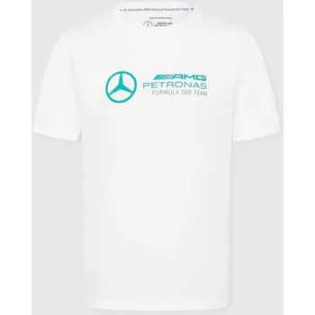 Pánské tričko Mercedes AMG Petronas F1 volnočasové triko AMG bílé L
