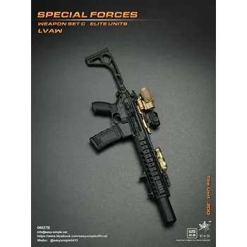 Doplněk k figurce Zbraň pro 1/6 figurky Special Force Weapon Set C Elite Units LVAW - The Unit .300 Assault Rifle (Black)