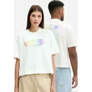 Pánské tričko Tričko adidas Originals Pride x Jeremy Scott JY2012 béžová 01X, vel. M