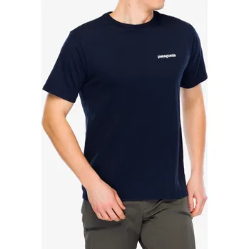Tričko s potiskem Patagonia P-6 Logo Responsibili-Tee - new navy