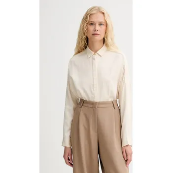 Dámská košile Košile Sessun dámská, béžová barva, relaxed, s klasickým límcem, 23110031 01X, vel. M