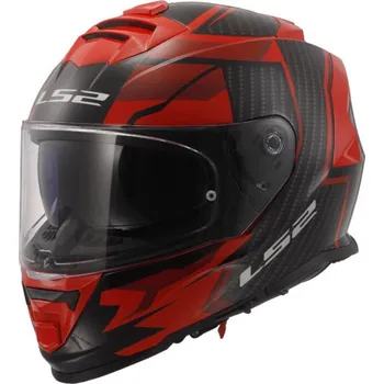 Helma na motorku LS2 LS2 FF800 STORM II-06 TRACKER helma černá/červená vel.XXL XXL