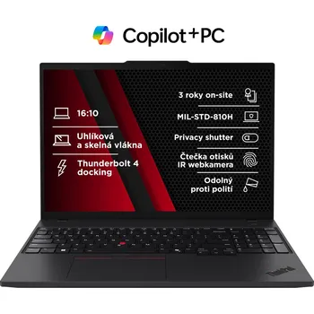 Notebook Lenovo ThinkPad P16s Gen 4 Black 21QR0034CK