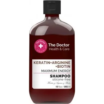 Šampon THE DOCTOR-HEALTH&CARE: Šampon Maximální energie Keratin+arginin+biotin 355ml K077