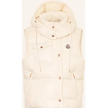Dámská vesta Moncler Dámská Péřová Vesta S Odnímatelnou Kapucí, režná, 36