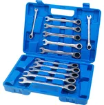 Očkoploché klíče s ráčnou, 8 - 19 mm, sada 12 ks - SATRA