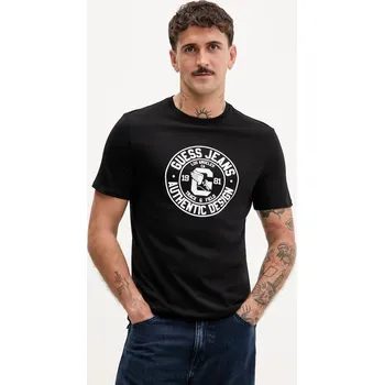 Oblečení a móda Bavlněné tričko Guess Jeans M5YI29.K8HM0 černá 99X, vel. M