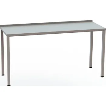 Dílenský stůl Nerezový stůl se zadním lemem velikost 900x600x850mm