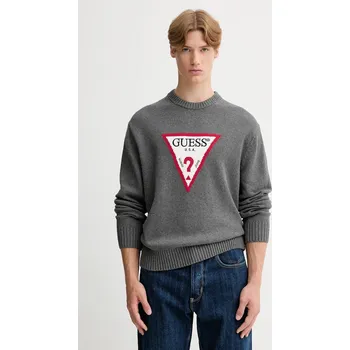 Dámský svetr Bavlněný svetr Guess Jeans M4BR32.Z3HM1 šedá 90X, vel. M