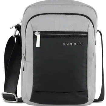 Pánská aktovka Pánská taška přes rameno Bugatti Klenc - šedo-černá