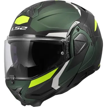 Helma na motorku LS2 LS2 FF910 ADVANT II TRIPLE překlápěcí helma olivová vel.XS XS