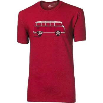 Oblečení a móda triko krátké pánské Progress BARBAR "BULLI" s bambusem višňové