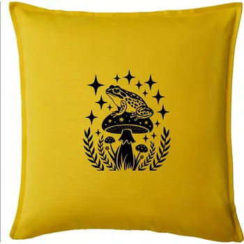 Polštář Goblincore hvězdy a houba - Polštář 50x50 - 50x50 - Pouze potah ( Žlutá )