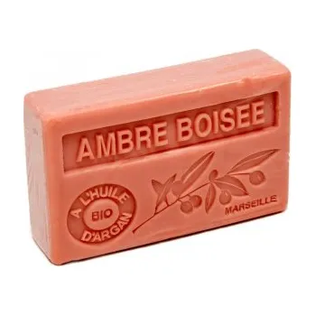 Mýdlo Mýdlo s bio arganovým olejem - Ambre boisée (jantarové dřevo) 100g TML F060