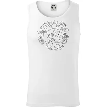 Goblincore kruh - Tílko pánské Core - S ( Bílá )