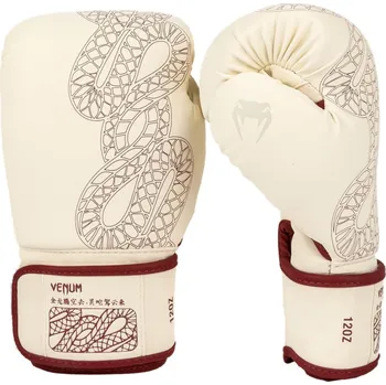 Boxerské rukavice Boxerské rukavice Venum Serpenti - béžová/vínová - VENUM-05789-056 Velikosti: 12 oz