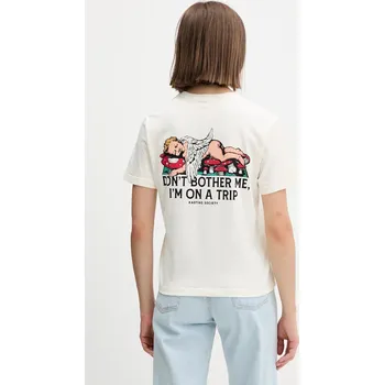 Bavlněné tričko Kaotiko AR008.01.M002 béžová 12X, vel. XS