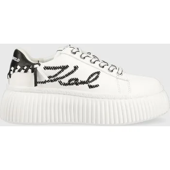 Dámská obuv Kožené tenisky Karl Lagerfeld KREEPER LO KL42372.010 bílá 00X, EUR 35