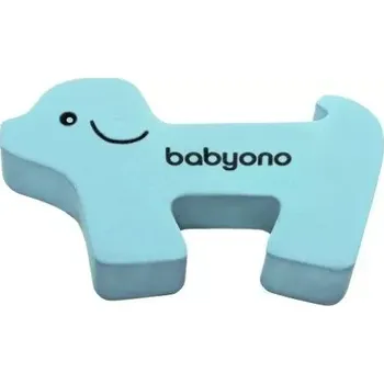 Dětská zábrana BabyOno Zarážka do dveří Pejsek Modrý