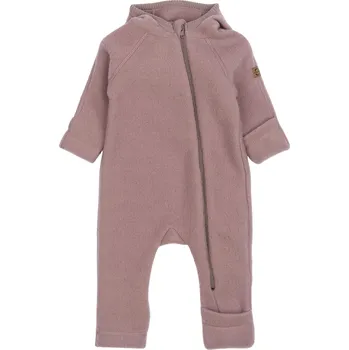 Kojenecký overall Merino overal na zip s oušky růžový Twilight Mauve Mikk-Line Velikost: 104