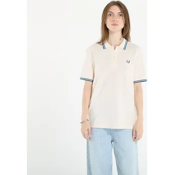 Pánské tričko Tričko FRED PERRY Twin Tipped Fred Perry Shirt Silky Peach/ Dark Petrol 8