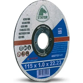 Řezný kotouč Kotouč řezný na kov Stayer Kotouč řezný na kov, 115 x 1 x 22,23 mm, STANDART T41