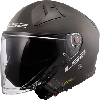 Helma na motorku LS2 LS2 OF603 INFINITY II-06 CARBON skútr jet helma matná vel.L L