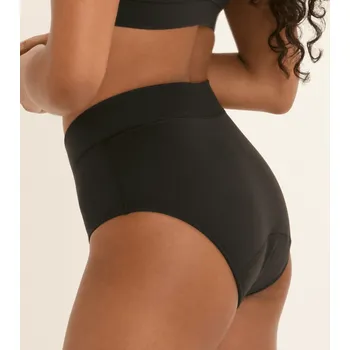 Menstruační kalhotky SNUGGS Hugger - Menstruační kalhotky pro Extra silnou menstruaci - Recyklovaný polyester - Černá