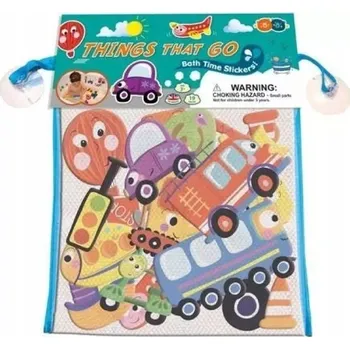 Hračka pro nejmenší Barney&Buddy Vodolepky do koupele Transport