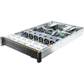 Server ASRock 2U24E-GENOA2, RACK 2U, DP, AMD EPYC 9004, 24xSFF NVMe, 2xGbE, Red. PSU, IPMI