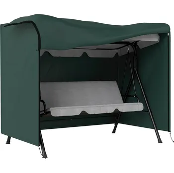Příslušenství k houpačce Outsunny 84B-446 ochranný kryt 205 x 124 x 164 cm  tmavě zelený