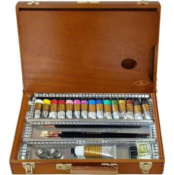 Olejová barva Charvin Paris Olejové barvy Extra Fine 17x20 ml Dřevěný kufřík Příslušenství