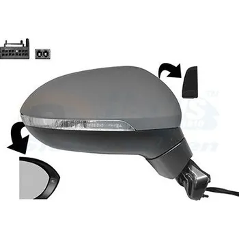 Auto zrcátko Vnější zpětné zrcátko VAN WEZEL 5742828