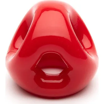 Erekční kroužek a natahovač varlat Sport Fucker Energy Ring červený, elastický erekční kroužek na penis a varlata