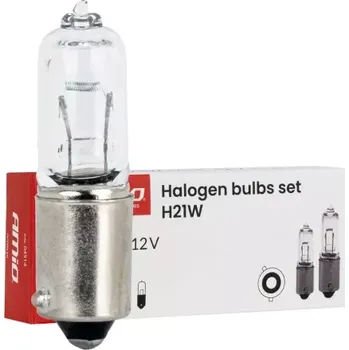 Autodoplněk AMIO Halogenové žárovky H21W 12V 21W BAY9s 10ks