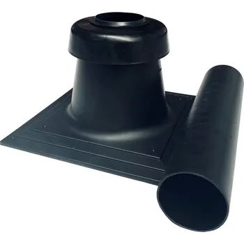 Kouřovod Serio komínový poklop DN 60, černý, PP-UV