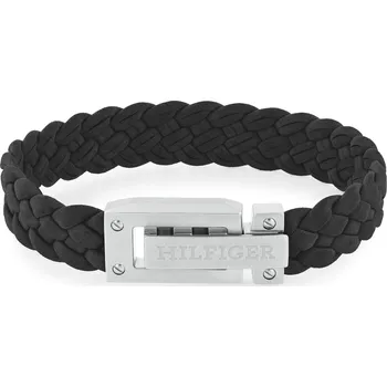 Šperk Tommy Hilfiger Černý kožený náramek pro muže 2790517 + 2 měsíce na vrácení zboží
