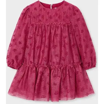 Dívčí šaty Dívčí šaty Mayoral červená barva, mini, 4919 4919.6K.Mini.9BYA 33X, vel. 122