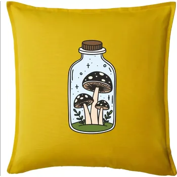 Polštář Goblincore láhev - Polštář 50x50 - 50x50 - Pouze potah ( Žlutá )