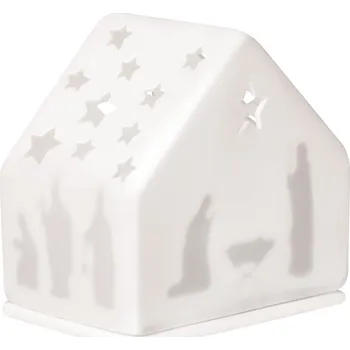 Svícen räder Svícen domeček Nativity Scene bílá