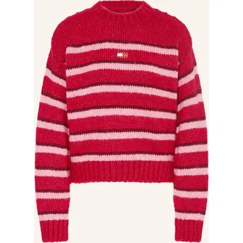 Dámský svetr Tommy Jeans Dámský Svetr, tmavě červená / růžová / červená, 36