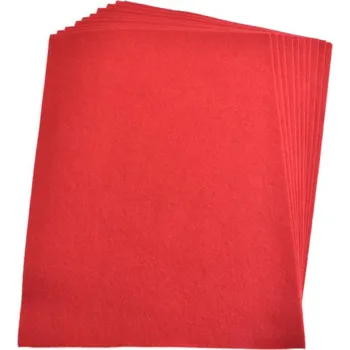 SMT Creatoys Filc červená, 10 ks