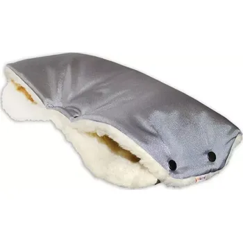 Rukávník Baby Nellys Rukávník ke kočárku Vlna Šedý