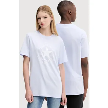 Pánské tričko Bavlněné tričko Converse modrá barva, s potiskem, 10025459-A37 10025459.A37 05X, vel. XS