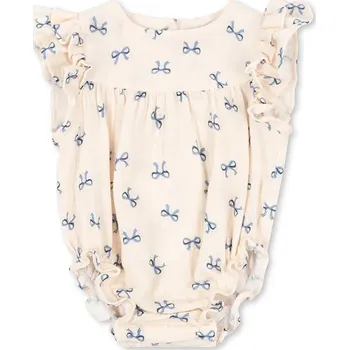 Dětské bavlněné dupačky Konges Sløjd COCO ROMPER GOTS KS103068 béžová 01X, vel. 80